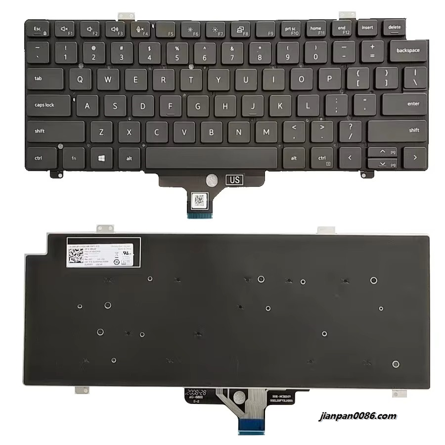 Picture of Original New US Language For Dell Latitude 7420 Black Backlight Laptop Keyboard SG-A2740-XUA PK1330S3A00 SN2006 BZ DP/N:08MJ5F A580 