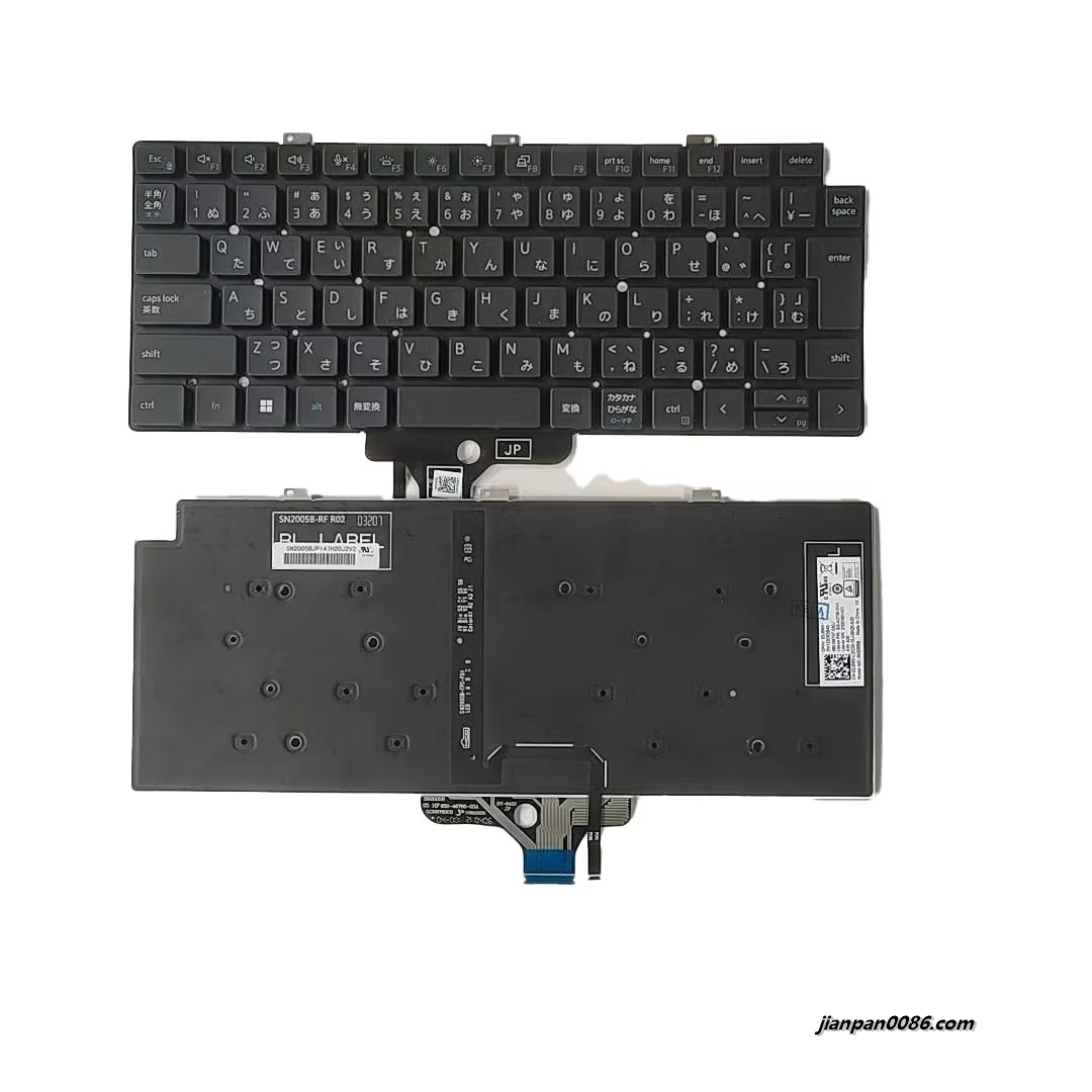 Picture of Original New Japanese Language For Dell Latitude 7320 Black Backlight Laptop Keyboard SG-B2730-2VA PK1330R3B45 SN2005B TDH4500