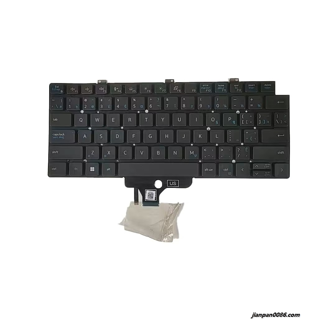 Picture of Oraginal New Canadian French Language For Dell Latitude 7310 7320 Black Backlight Laptop Keyboard SG-A2750-86A SN2005BZ DP/N:0J4FV4 PK133IV3B11 1pA528 19127
