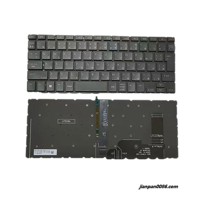 Picture of Original New Japanese Language For HP 840 G9 Black Backlit Laptop Keyboard SG-B1010-2VA SN1A90B A791