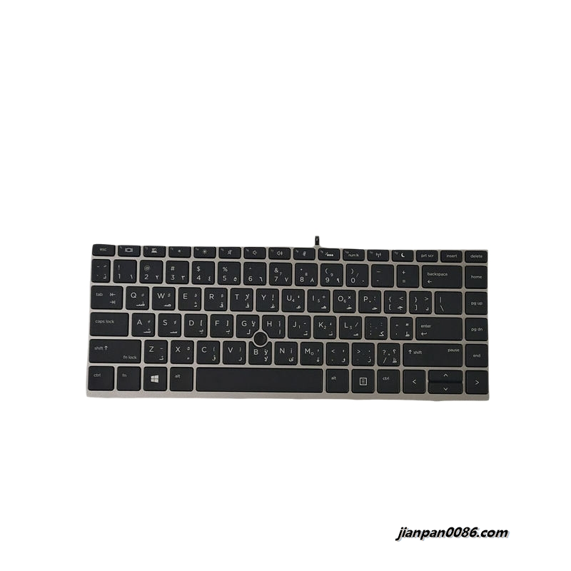 Picture of Original New Arabic Language For HP ProBook 640 G4 440 G4 440 G5 Silver Backlight Laptop Keyboard PointStick 2B-BB817I600 TDH8082