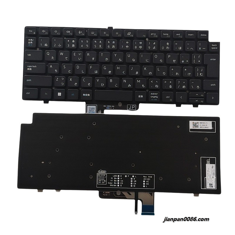 Picture of Original New Japanese Language For DELL Latitude 7640 Black Backlight Keyboard SG-B2790-2VA SN2B01B20 PK133YK3B45 0J6YWT S019