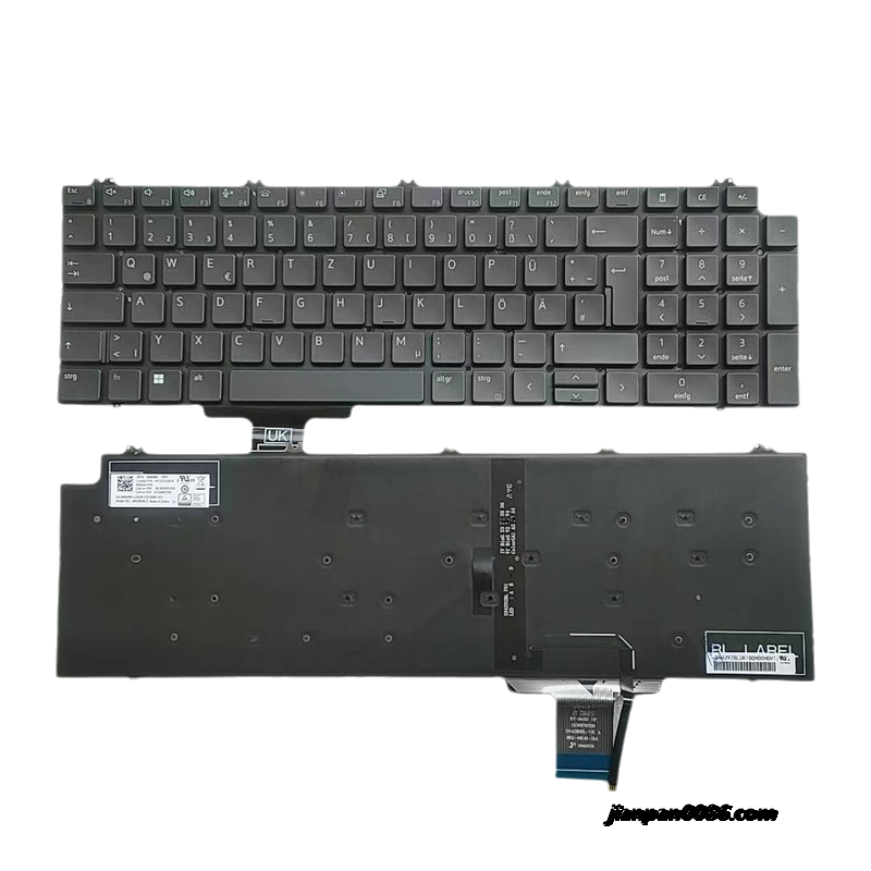 Picture of Original New Germany Language For Dell Dell Latitude 5530 5540 7550 7560 Precision 7750 Black Backlight Laptop Keyboard SG-2910-2DA SN4292BLZ PK132V43B15 0NN0MK A247