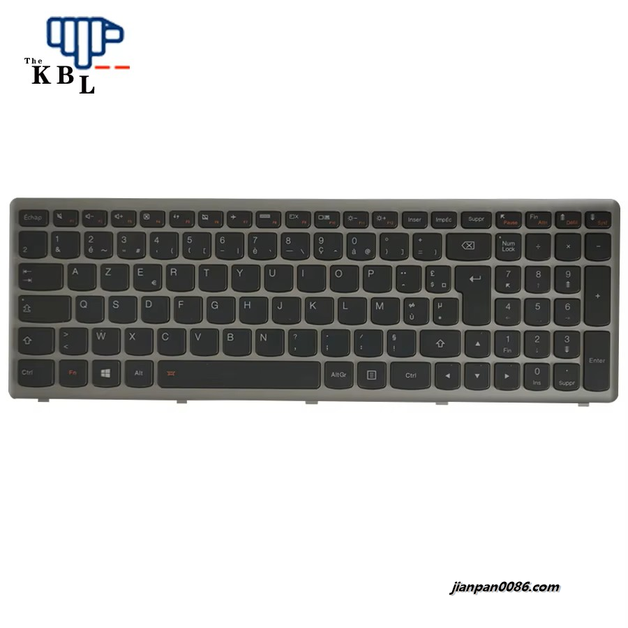 Picture of Original New French Language For Lenovo Z500 Z500A Z500G P500 P500A Silver Backlit Laptop Keyboard 25206486 HMB3132TLA05