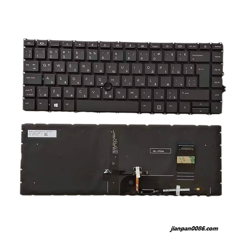 Picture of Original New Bulgaria BG Layout For HP 840 G7 Laptop Backlit Keyboard SG-A2140-27A SN9191BL2 40PTDH8050 SG-24150-27A SN9191BL3 TDH9304