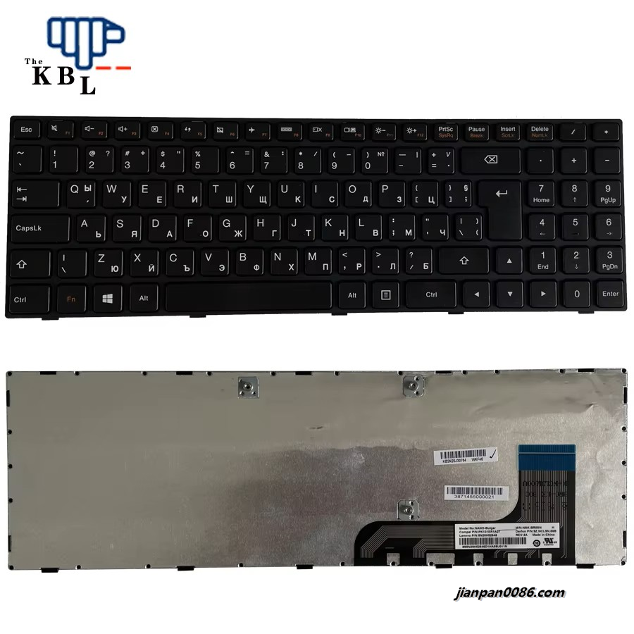 Picture of Original New Bulgaria Language For Lenovo 100-15 100-15IBY 100-15IB Black Side Cable Laptop Keyboard PK131ER1A27 1PE442