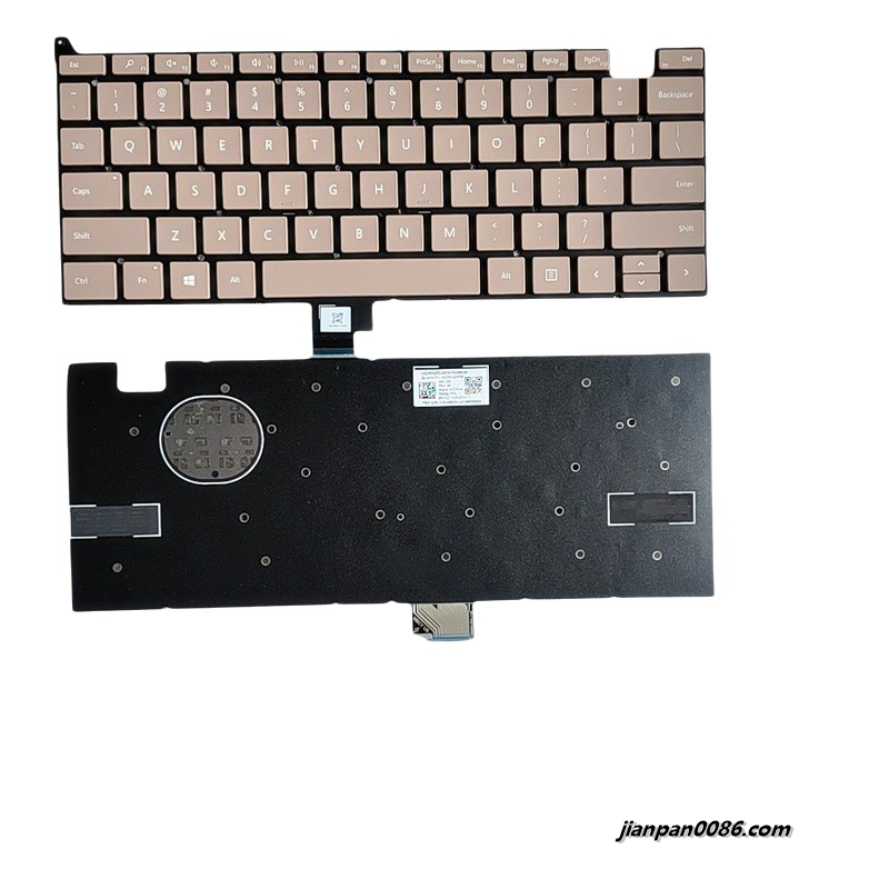 Picture of Original New US Language For Microsoft 1963 Gold Laptop Keyboard 2H-ACYUSQ11411  F049