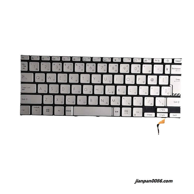 Picture of Original New Japanese Language For Asus X1402 Silver Laptop Keyboard 102-022F8LHB01 F050