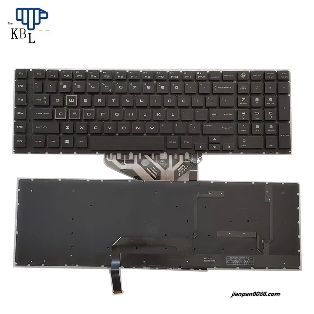 Picture of Original New US Language For HP 17-CB Black Colour Backlight Laptop Keyboard 2HBC6U1C2411 PK132K02B01 360PTDH8178