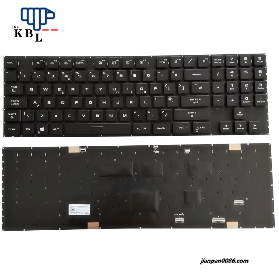 Picture of Original New UK Language For Asus GX703 ROG SN5013B Black Laptop Keyboard SG-A1730-2BA PN.OKNRO-630UK00  40PTDH4222