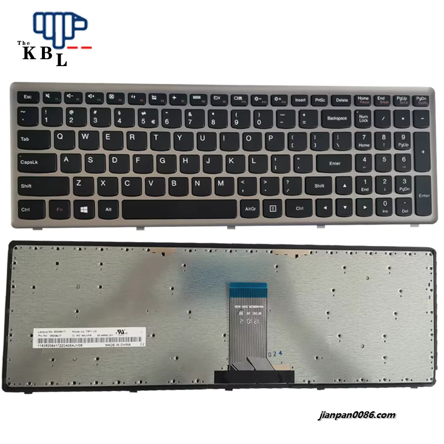 Picture of Original New US Language For Lenovo IdeaPad U510 Z710 Black NoBacklight Laptop Keyboard T6F1-US 25206417 3P6349
