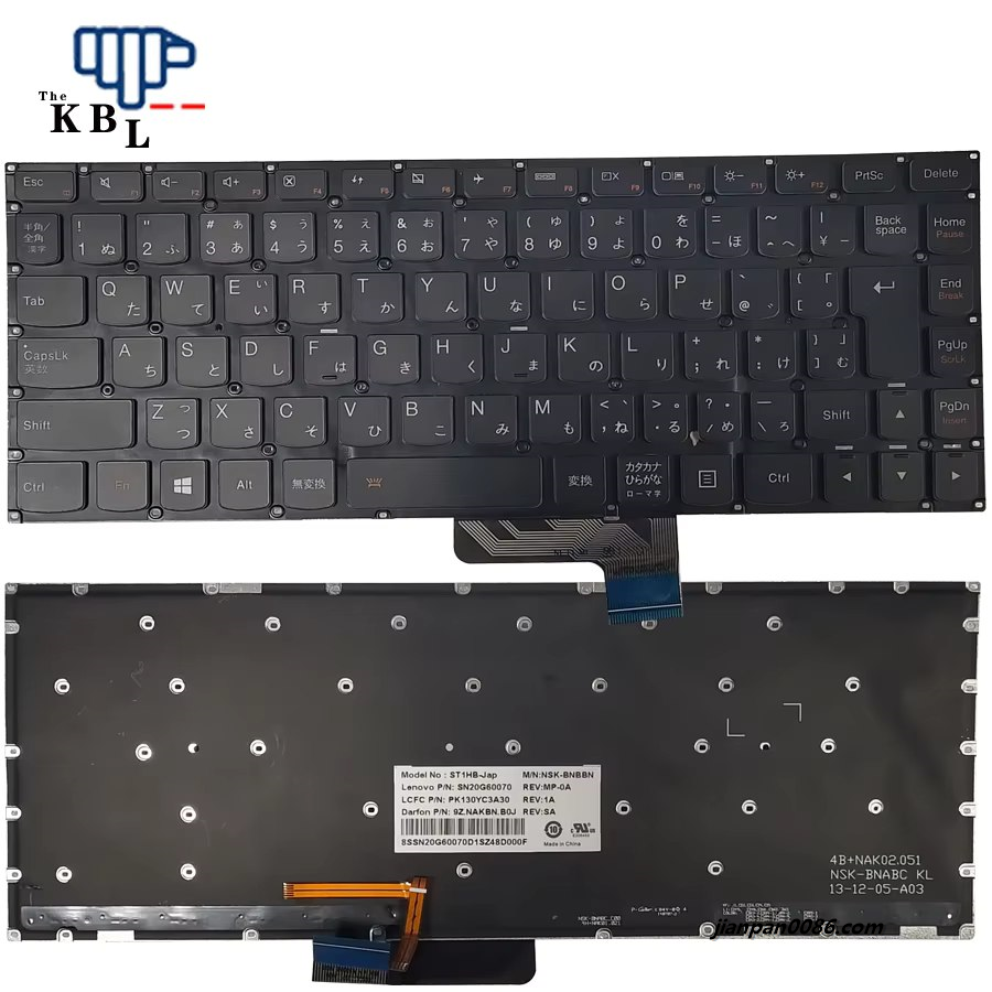 Picture of Original New Japan Language For Lenovo YOGA 2 13 Black Backlight Laptop Keyboard PK130YC3A30 37P2181