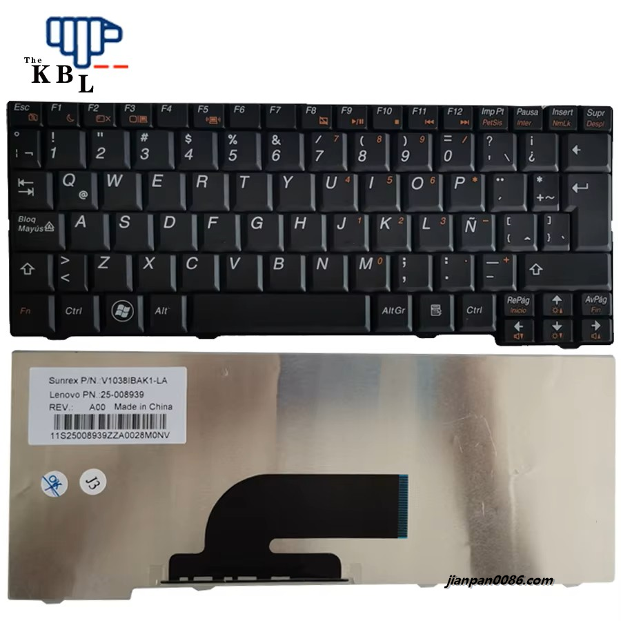 Picture of Original New Latin Language For Lenovo S10-2 S11 20027 S10-3C S10-2C S10-3 Laptop Keyboard FRU 25-008939 V1038IBAK1-LA