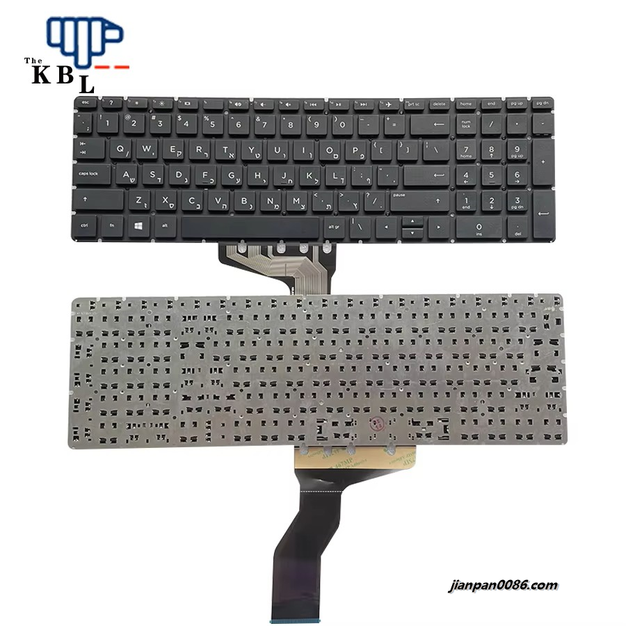 Picture of Original New Hebrew Language For HP Pavilion 15-BS 15-BW 15-CC Black Laptop Keyboard PK132044A24 PN2B-AB319C211 6PE642