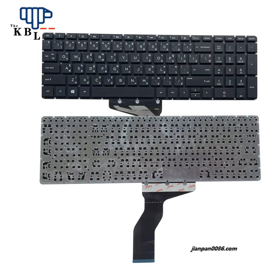 Picture of Original New Thailand Language For HP Pavilion 15-BS 15-BW 15-CC Black Laptop Keyboard PK132043A06 HPM16M63T0-698 6PE641
