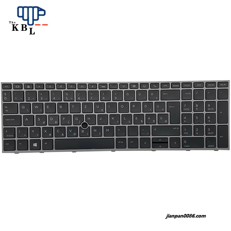 Picture of Original New Hungray Language For HP Zbook 15 G5 17 G5 Black Backlight Laptop Keyboard HPM17H66HUJ920 PNL12765-211 1E605