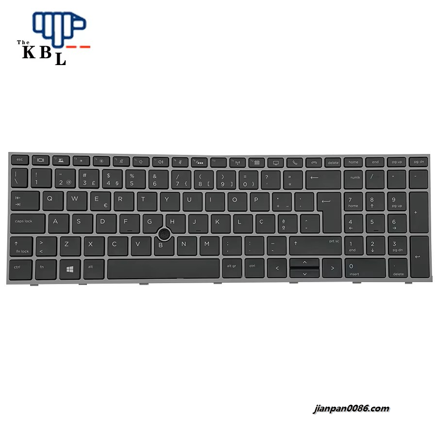 Picture of Original New Portugal anguage For HP Zbook 15 G5 17 G5 Black Backlight Laptop Keyboard HPM17H66P0J920 PNL12765-131  1E605