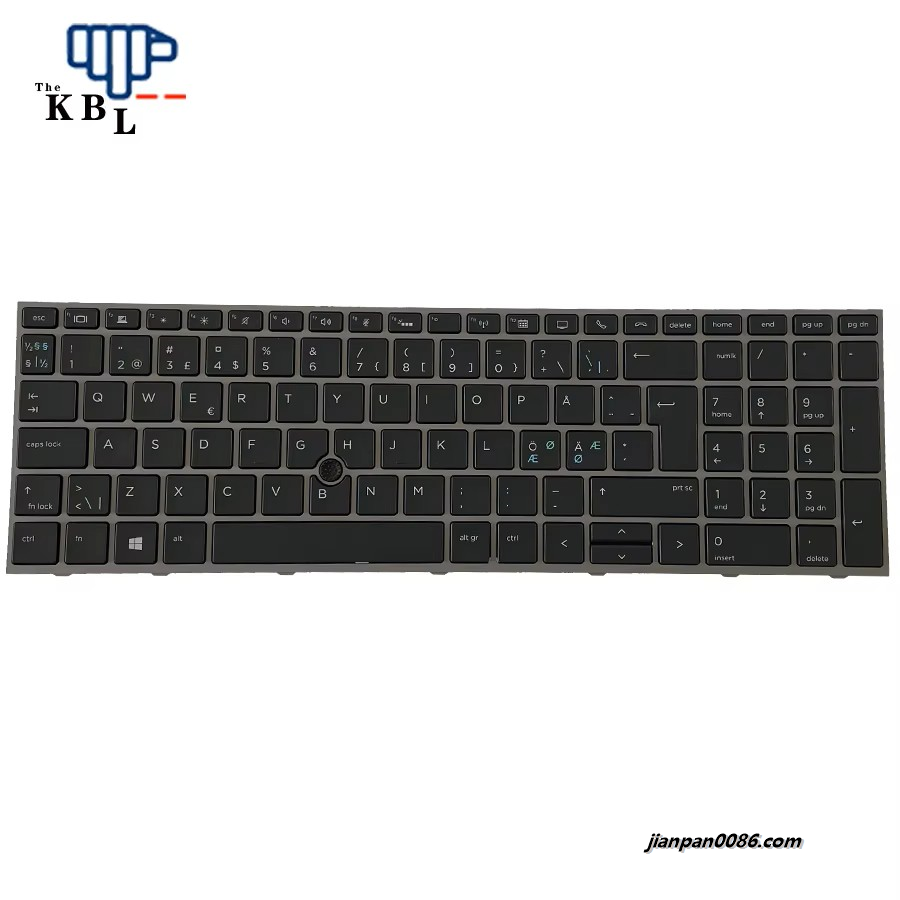 Picture of Oraginal New Norway Language For HP Zbook 15 17 G5 Black Backlight Laptop Keyboard HPM17H66NOJ920 PNL12765-DH1 1E605