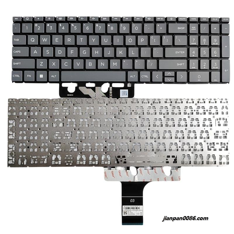 Picture of Original New US Language For HP 15-FC Black Laptop Keyboard HPM19N83US39206 N32715-001 F043