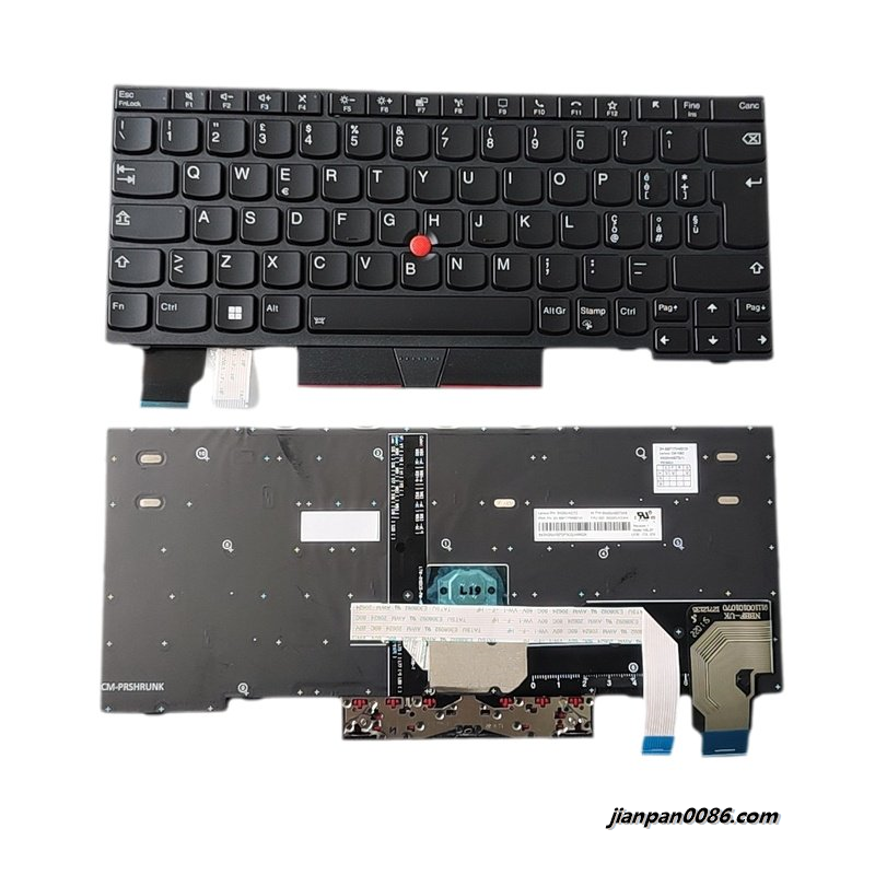 Picture of Original New Italy Language For Lenovo ThinkPad X280 X285 Black Backlit Laptop Keyboard 2H-BBF1TW60131 SN20V43272 S066