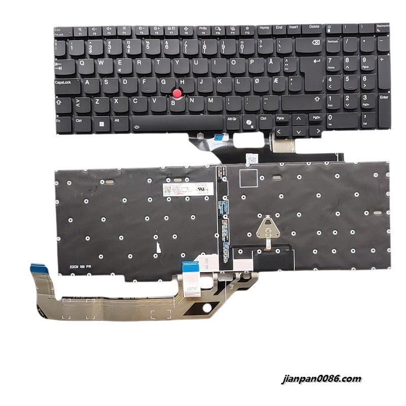 Picture of Original New NE NorthEurope Language For Lenovo Thinkpad E16 Gen1 Backlit Laptop Keyboard 2H-BDUNWL70132 SN21P41413 PK1339G5B18 S064