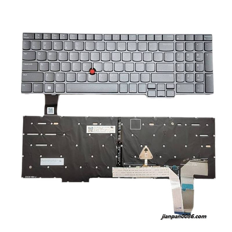 Picture of Original New US Language For Lenovo ThinkPad T16 Grey Backlit Laptop Keyboard SG-B1520-XUA  SN3106B FRU NO.5N21F39357 PK132B72B00 C152