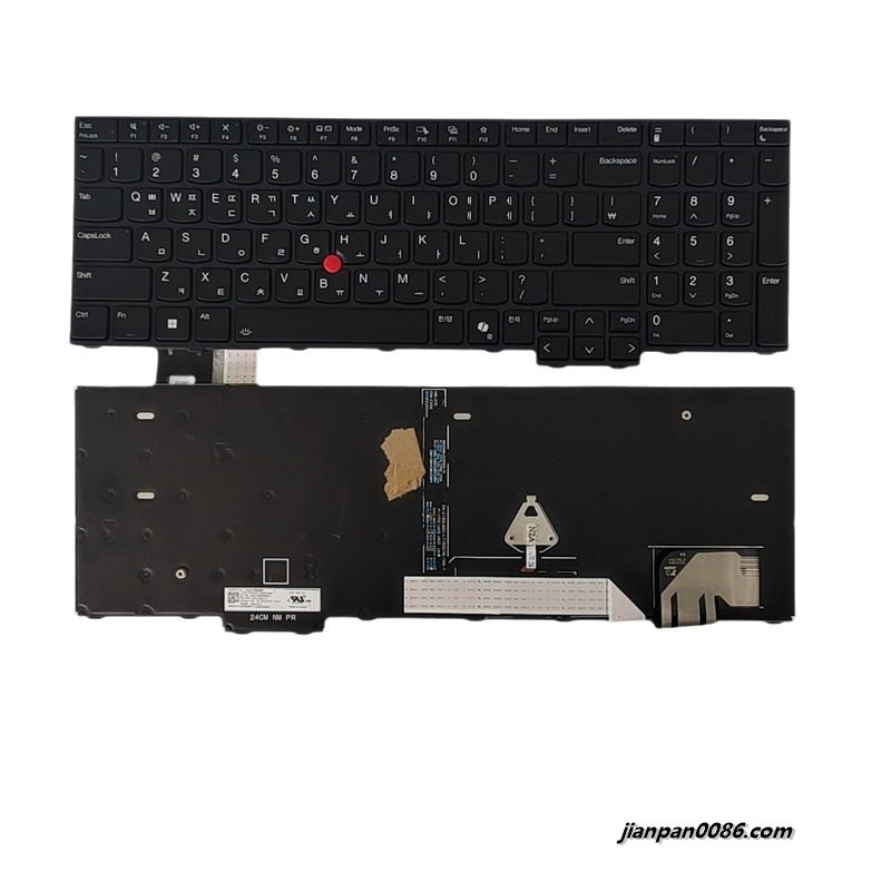 Picture of Original New Korean Language For Lenovo ThinkPad T16 Gen3 Black Backlit Laptop Keyboard 2H-BDUKR70141 SN21M39499 PK1338Z3B05 5N21M39713 S061