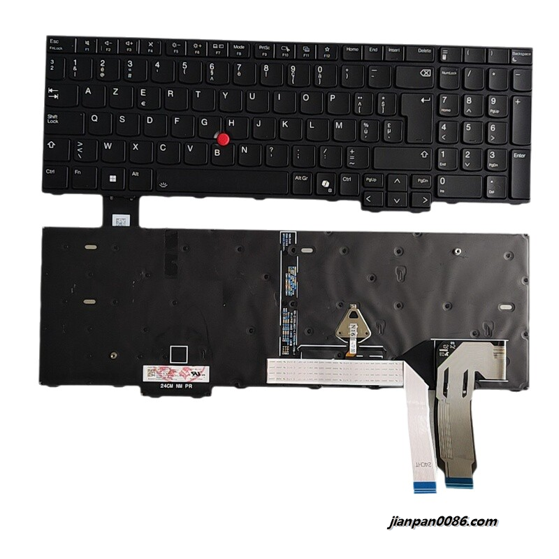 Picture of Original New Belgium AI Language For Lenovo Thinkpad T16 Gen3 Backlit Laptop Keyboard 2H-BDUBEL70141  SN21M39425 PK1338Z3B14 FRU P/N:5N21M39628 S061
