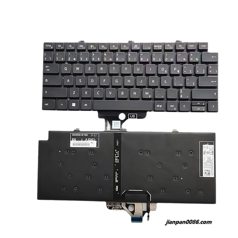 Picture of Original New Canada Layout For Dell Latitude 7320 Backlit Laptop Keyboard SG-B2750-X3A SN2005BZ PK133IV3B10 DP/N:0JHC54 S059