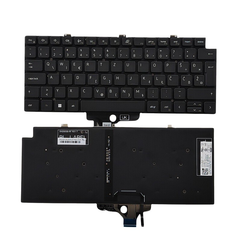 Picture of Original New SA SL YU Layout For Dell Latitude 7320 Backlit Laptop Keyboard SG-B2750-2YA SN2005BZ PK133IV3B30 DP/N:0M6J8N S023