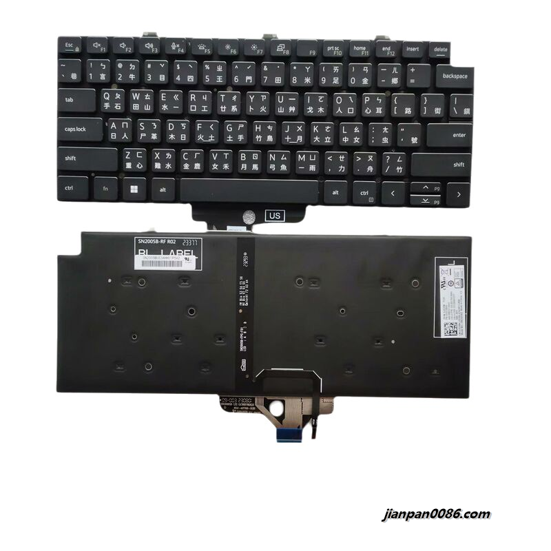 Picture of Original New TW Layout For Dell Latitude 7320 Backlit Laptop Keyboard SG-B2750-XMA SN2005BZ PK133IV3B08 DP/N:0J52RN B400
