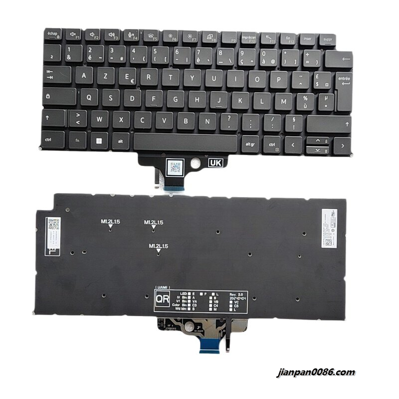Picture of Original New French Layout For Dell 7340 Laptop Backlight Keyboard SG-B2770-2FA SN2B00B20 DP/N06Y4VJ S060