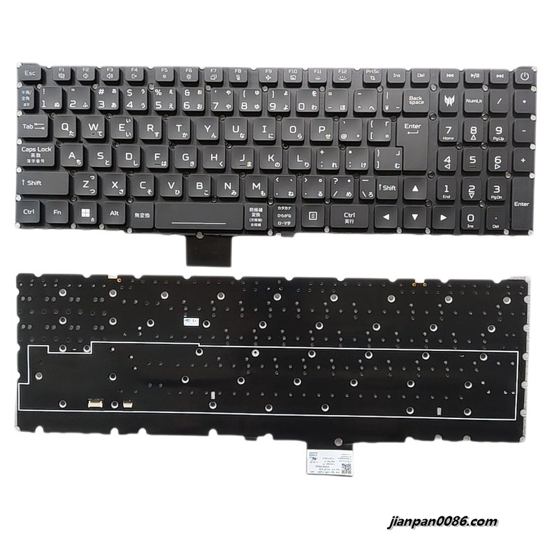 Picture of Original New JAP Language For Acer Predator Helios 16 PH16-71 Original Backlight Laptop Keyboard PK137JJ1A31 NKI15132