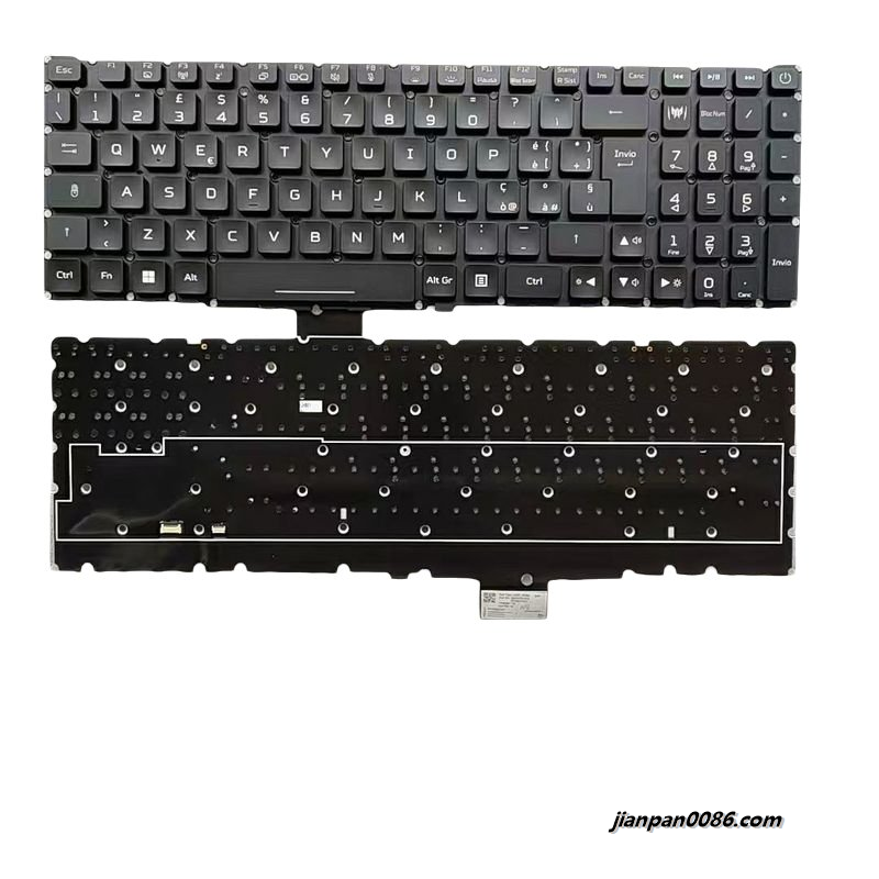 Picture of Original New Italy Language For Acer Predator Helios 16 PH16-71 Backlight Laptop Keyboard PK133MQ1A17 NKI15131WQ D882