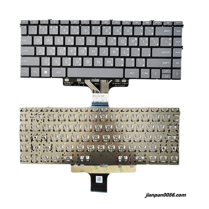 Picture of Original New Thailand Layout For HP 14-DW NBacklit Black Laptop Keyboard SG-B3920-33A SN1B90X30 S072