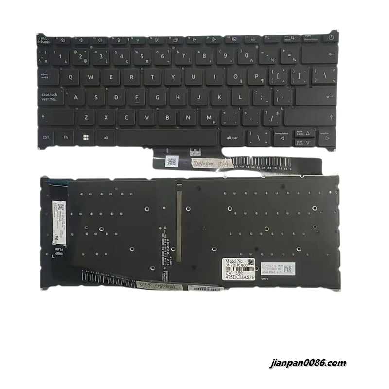 Picture of Original New CanadaUnited Layout For Acer A715-51G Black Backlight Laptop Keyboard NK.I131B.04 SN7BQ0B00 17454 4PTDH9277