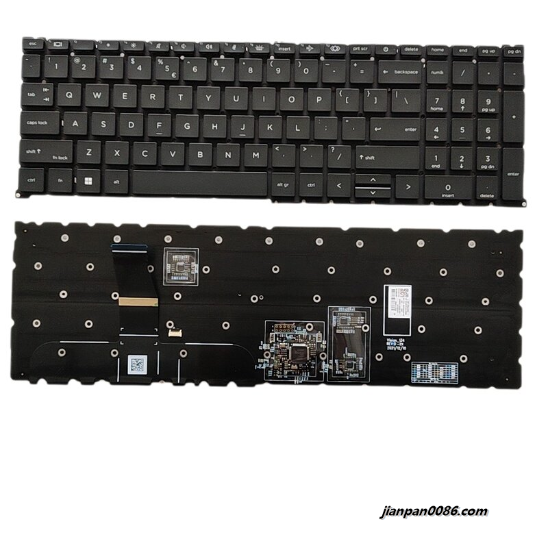 Picture of Original New USI  Layout For HP ZBook Fury 16 G9 G10 Colour Backlit Laptop Keyboard SG-B1940-2EA SN19B93B21 S143 80P
