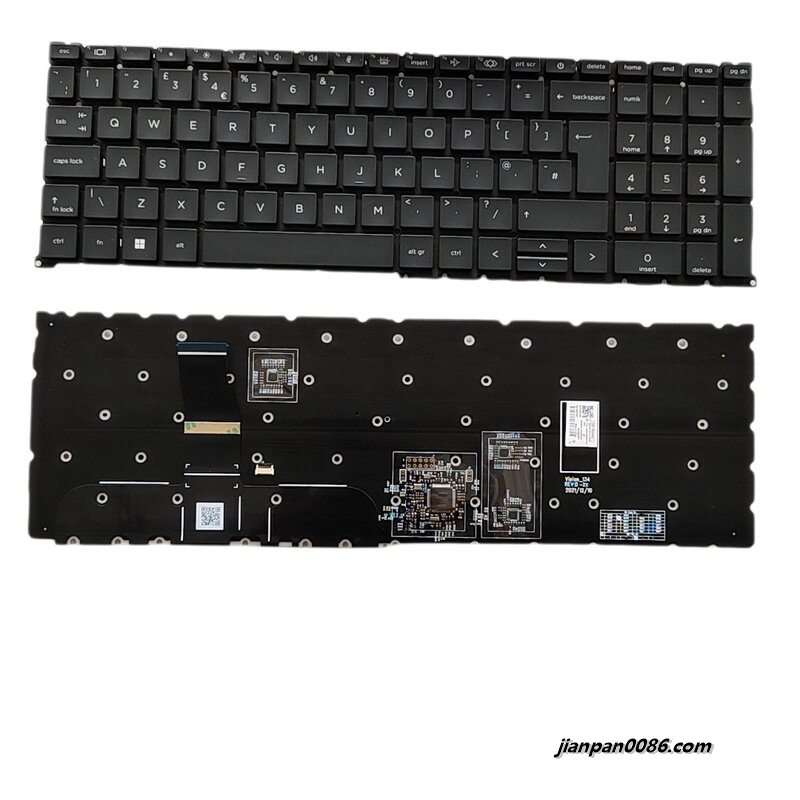 Picture of Original New UK Language For HP Fury 16 G9 865 G9 Backlight Laptop Keyboard SG-B1950-2BA SN1B93B31 S120