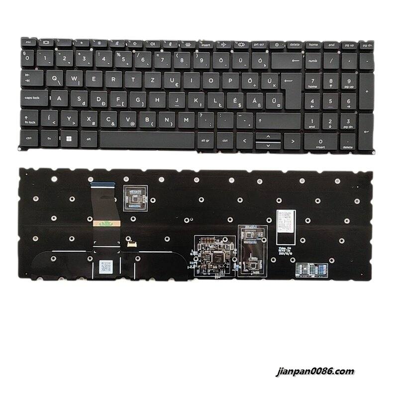 Picture of Original New Hungry Language For HP Fury 16 G9 865 G9 Colour Backlight Laptop Keyboard SG-B1950-2GA SN1B93B31 S119 N41903-211 N19205-211