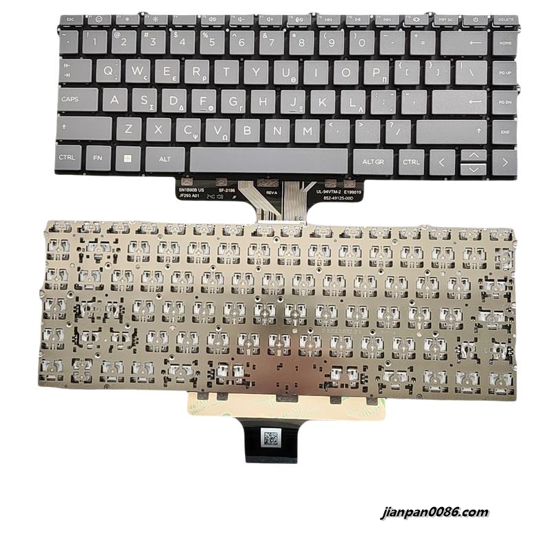 Picture of Original New Greece Language For HP Pavilion 14-DW Grey Nobacklit Laptop Keyboard SG-5430-X2A SN1B90X70 S162 N31251-151 N35869-151