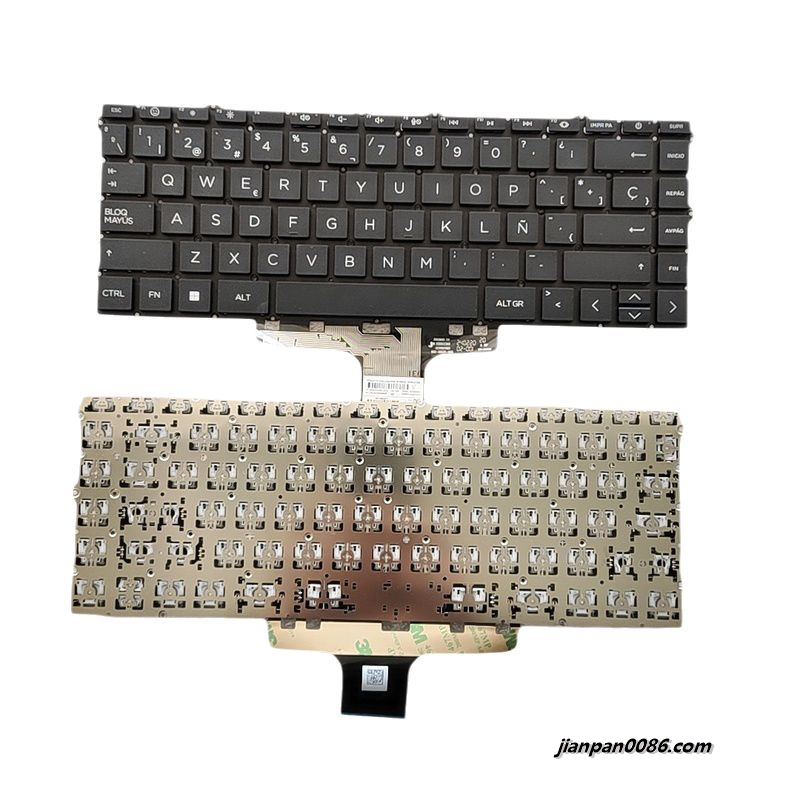 Picture of Original New Spanish Language For HP Pavilion 14-DW Black Nobacklit Laptop Keyboard SG-B5420-XEA SN1B90X60 S170 N31250-071 