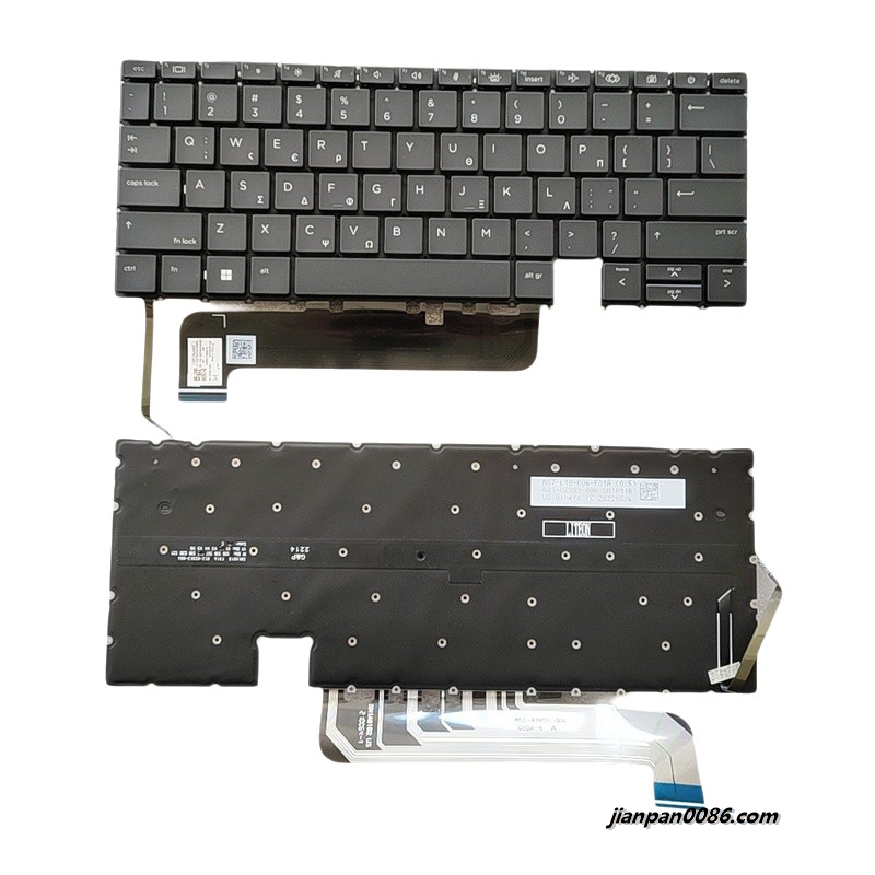Picture of Original New Greece Language For HP Elite Dragonfly G3 Black Backlit Laptop Keyboard SG-B1050-X2A SN1A91B2 S200 NO8583-151