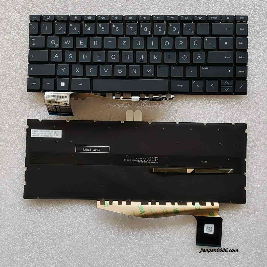 Picture of Original New Germany Layout For HP Pavilion 13-BE Keyboard SG-B2190-XDA SN1A80B5 80PS246