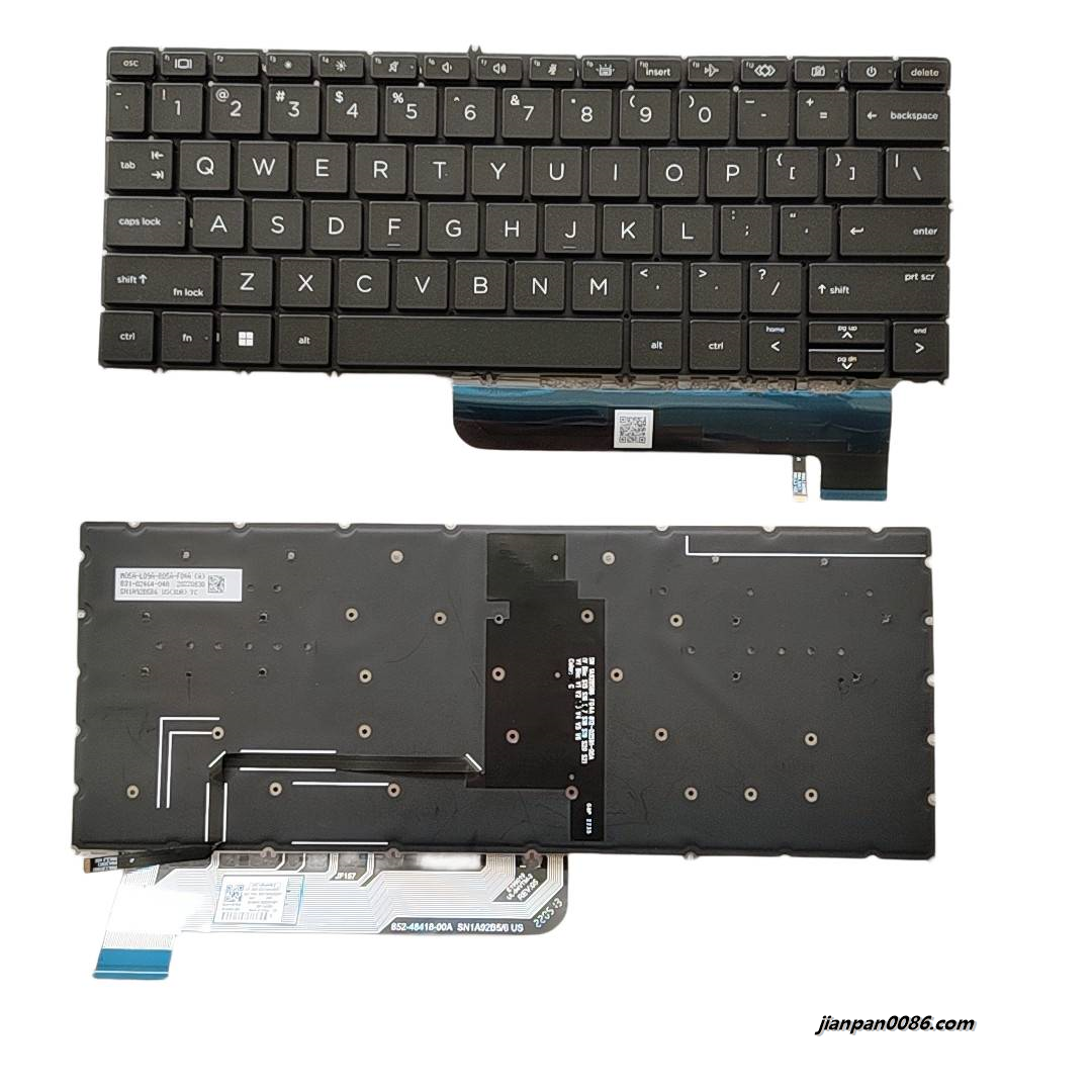 Picture of Original New US Language For HP Elite Dragonfly Folio G3 Black Backlit Laptop Keyboard SG-B1150-XUA SN1A92B5 S250