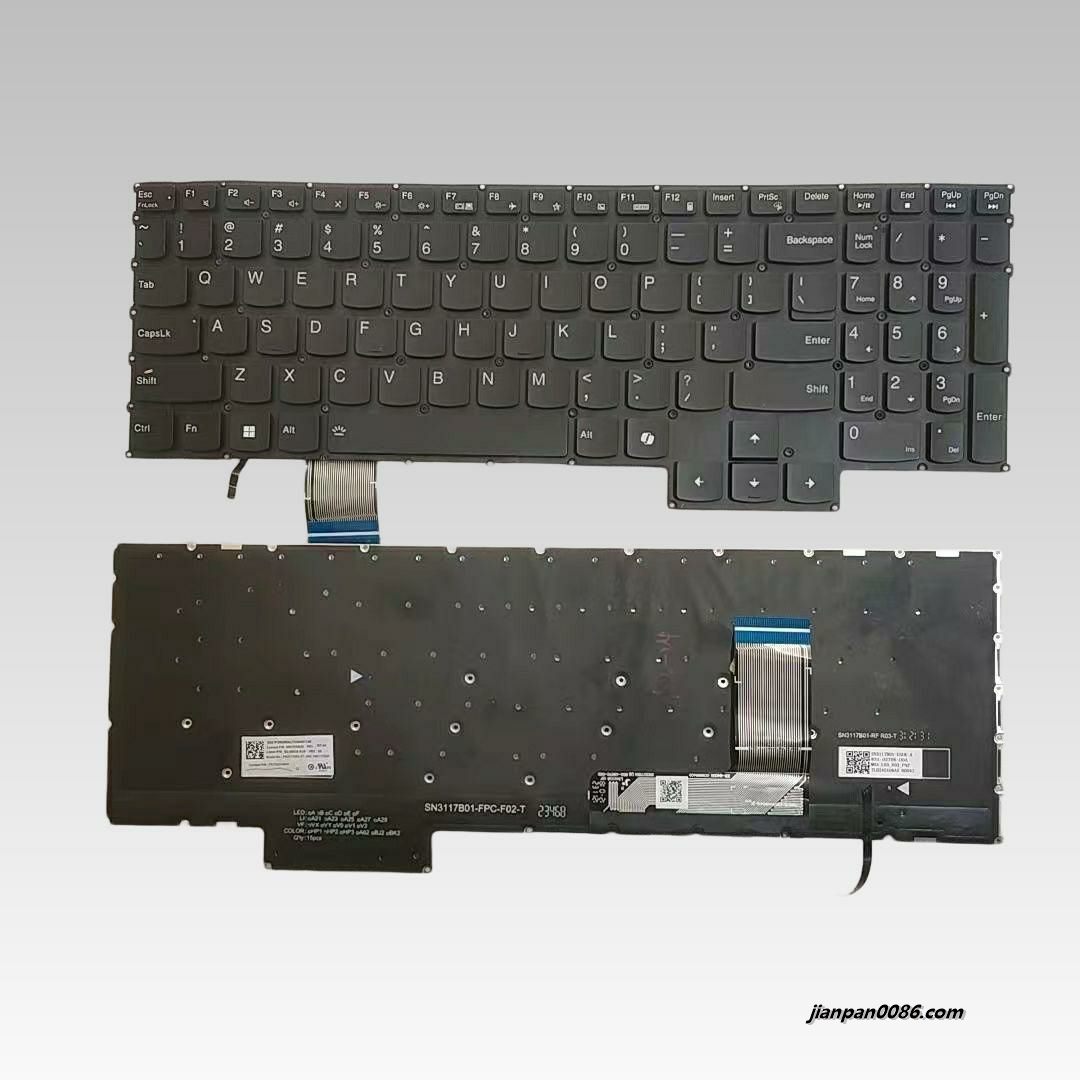 Picture of Original New US Language For Lenovo Yoga Pro 9 16 Backlit Black Laptop Keyboard SG-B8530-XUA SN3117B2A PK133X31M00 SN21P29528 C041
