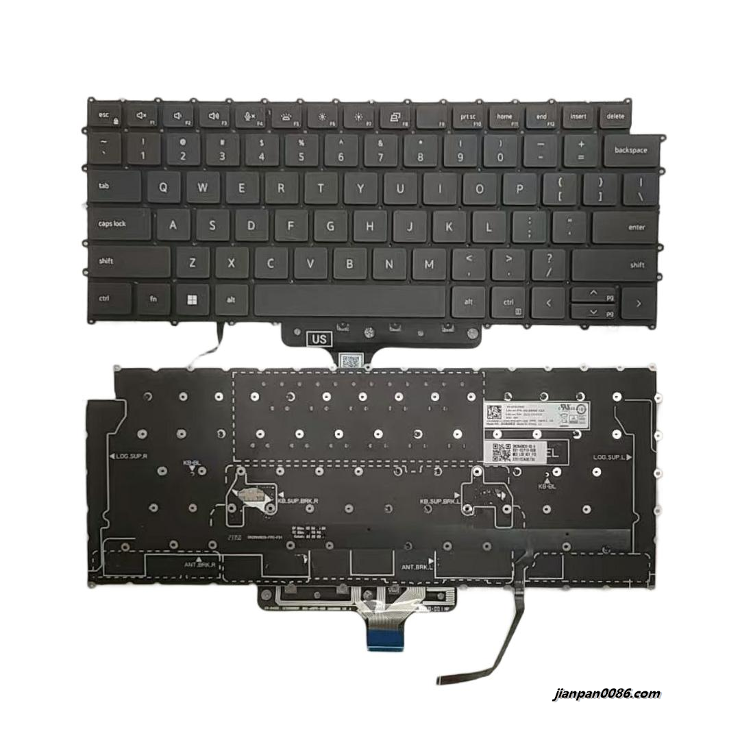 Picture of Original New US Language For Dell 7330 2022 Backlight Laptop Keyboard SG-B4900-XUA SN2B60B20 PK1374C3A00 DP/N:0540KJ C049