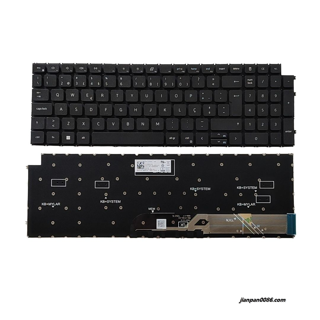 Picture of Original New Portugal Layout For DELL 7590 3520 NoBacklit  Black Laptop Keyboard SG-A5870-2PA SN2011CZ PK133MF1C34 DP/N:0X73PD S021