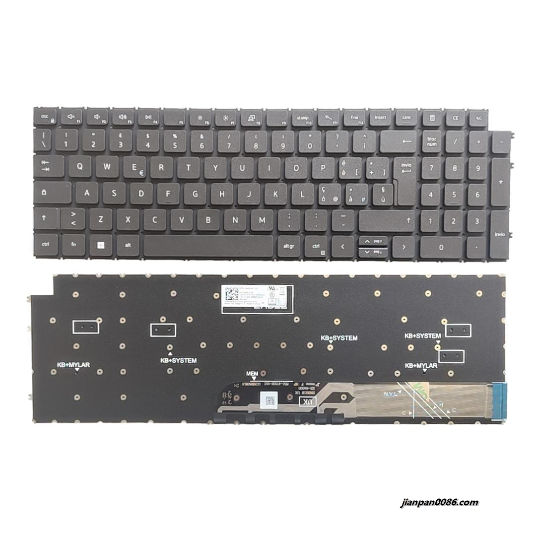 Picture of Original New Italy Layout For DELL 7590 3520 NoBacklit  Black Laptop Keyboard SG-A5870-2IA SN2011CZ PK133MF1C19 C042