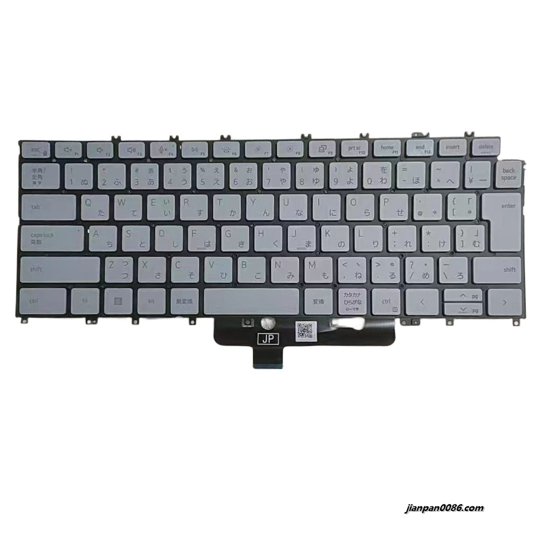 Picture of Oraginal New Japanese Language For Dell XPS 13 9315 Grey Laptop Keyboard SG-B1600-2VA PK133Q71A45 SN2122B DP/N:065J1J A874