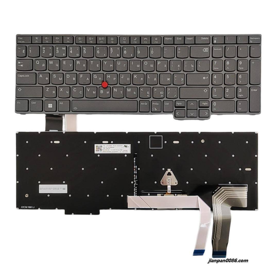 Picture of Original New Bulgaria Language For Lenovo ThinkPad T16 Grey Backlit Laptop Keyboard SG-B1470-XAA PK132D62D06 SN3103B1 FRU NO.5N21D936895 S252
